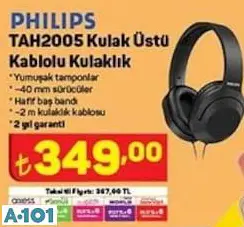 PHİLİPS KULAK ÜSTÜ KABLOLU KULAKLIK PHİLİPS KULAK ÜSTÜ KABLOLU KULAKLIK